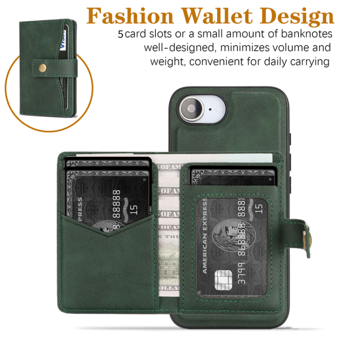 A-One Brand - iPhone 16e Mobilskal MagSafe Detachable Korthållare