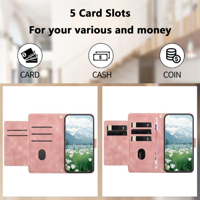 OEM - Tulip Samsung Galaxy S26 Plus Fodral KonstLäder - Rosa
