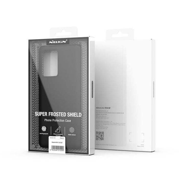 UTGATT5 - Nillkin Xiaomi 12/12X Skal Och Stand Super Frosted - Svart