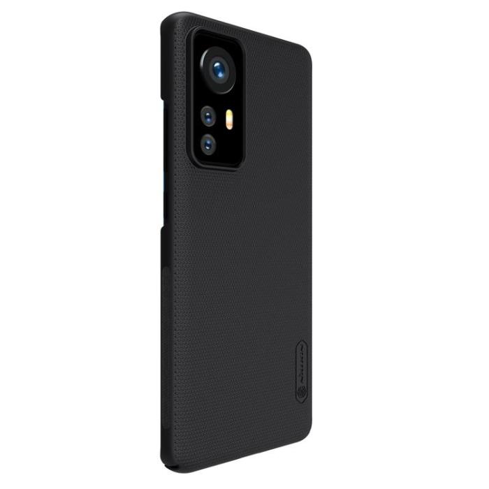 UTGATT5 - Nillkin Xiaomi 12/12X Skal Och Stand Super Frosted - Svart