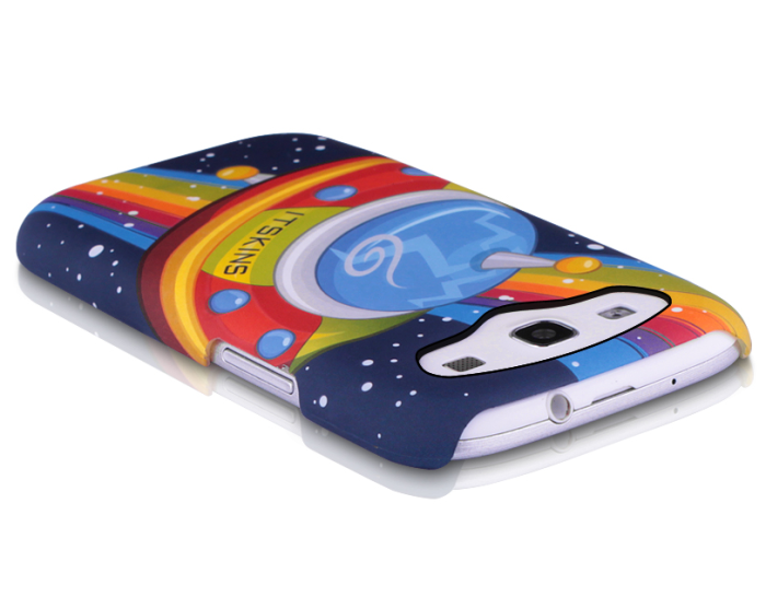 UTGATT4 - ITSkinsBaksideskal till Samsung Galaxy S3 i9300 - UFO + Skärmskydd