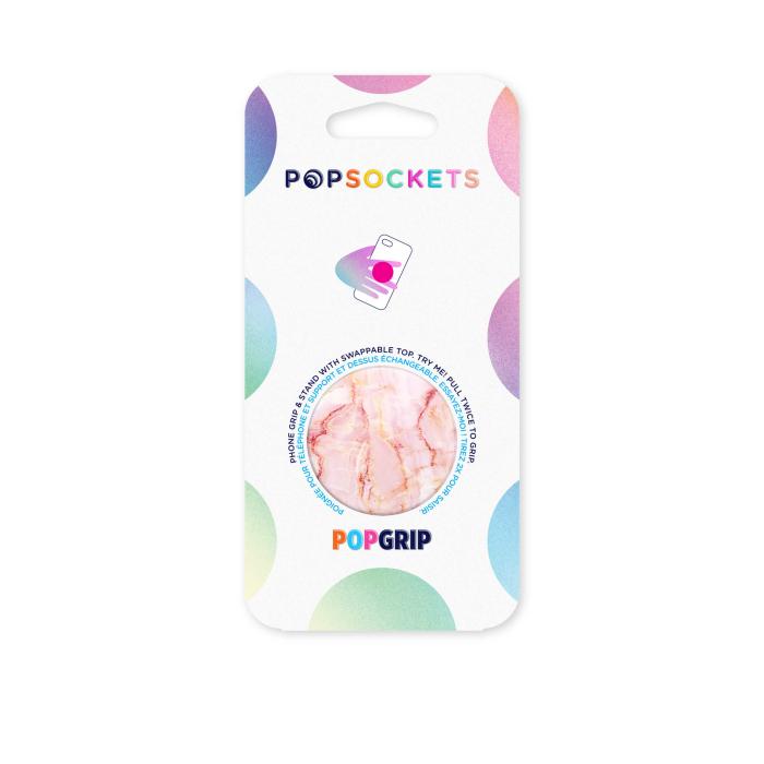 PopSockets - POPSOCKETS Rose Marble Avtagbart Grip med Ställfunktion