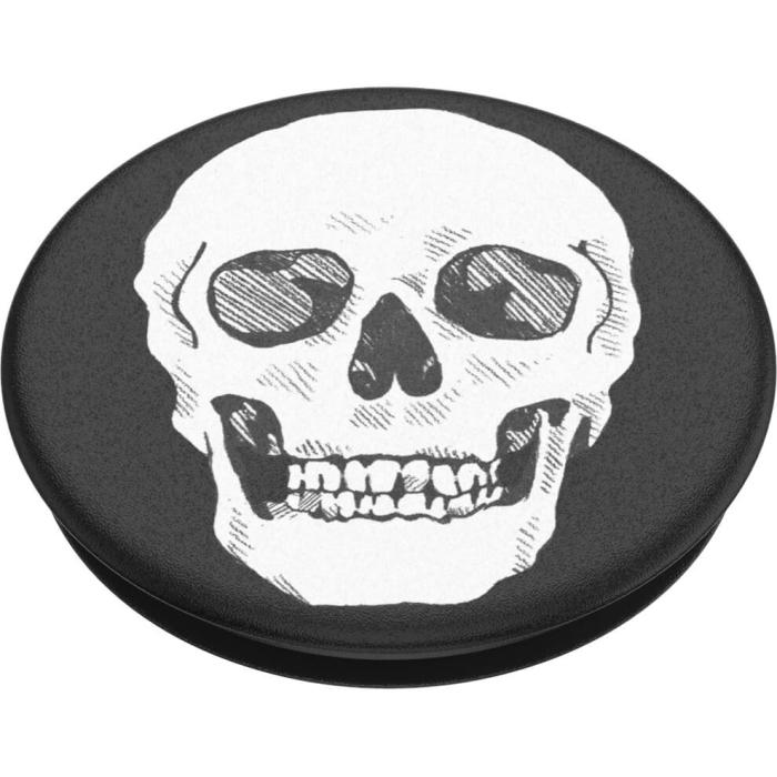 PopSockets - POPSOCKETS Shaky Bones White Avtagbart Grip med Ställfunktion