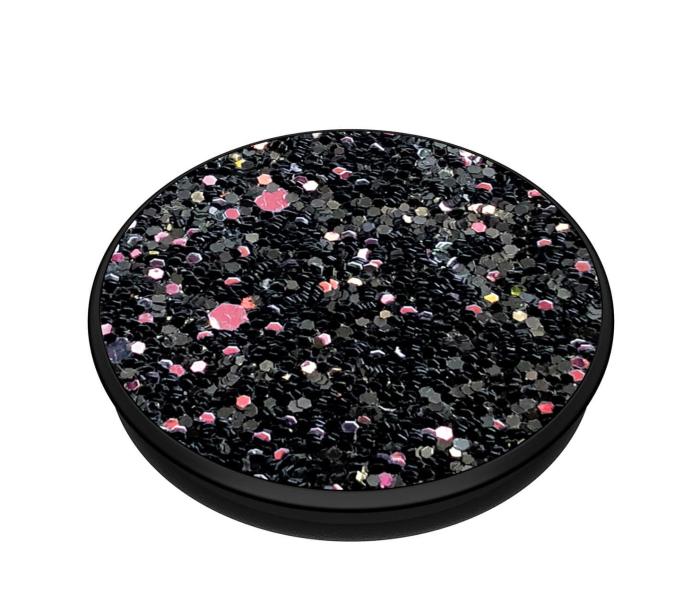 PopSockets - POPSOCKETS Sparkle Black Avtagbart Grip med Ställfunktion Premium