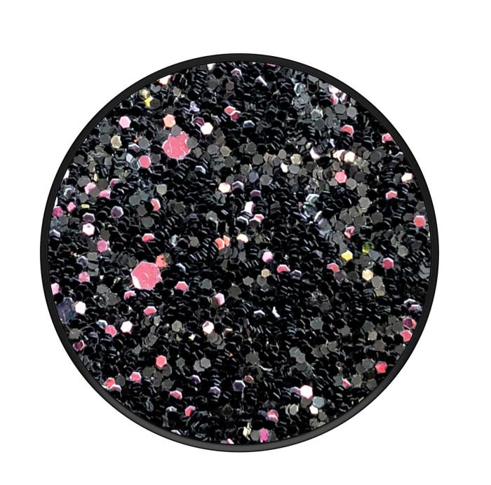 PopSockets - POPSOCKETS Sparkle Black Avtagbart Grip med Ställfunktion Premium