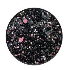 PopSockets - POPSOCKETS Sparkle Black Avtagbart Grip med Ställfunktion Premium