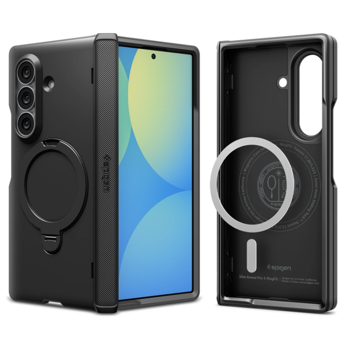 Spigen - Spigen Mobilskal För Galaxy Z Fold 8 Ultra MagSafe Slim Armor Pro S - Svart