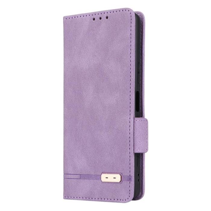 UTGATT1 - Sony Xperia 5 IV Plånboksfodral Decor Magnetic Clasp - Lila
