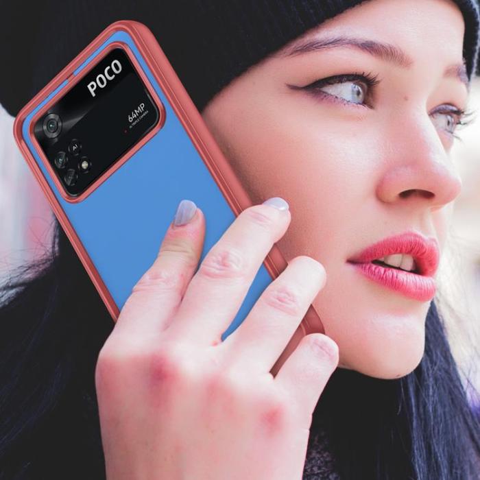 UTGATT1 - Xiaomi Poco M4 Pro Skal Outer Space Flexible - Röd