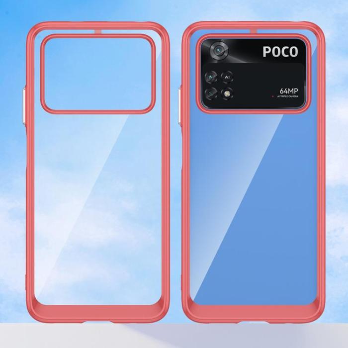 UTGATT1 - Xiaomi Poco M4 Pro Skal Outer Space Flexible - Röd