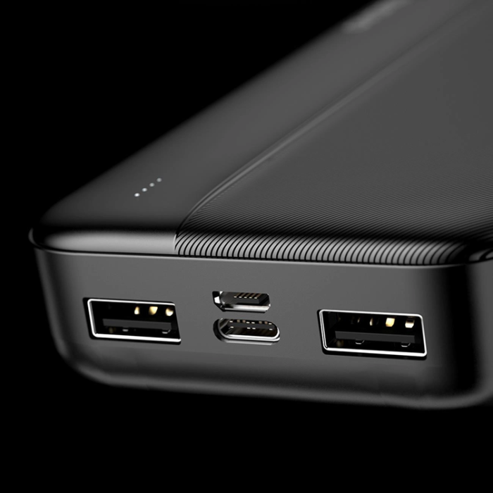 Dudao - Dudao Powerbank 20000mAh 10W 2x USB-A - Svart