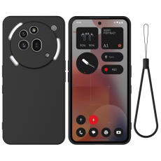 A-One Brand - Nothing Phone (3a) Pro Mobilskal Liquid Silikon med Handrem