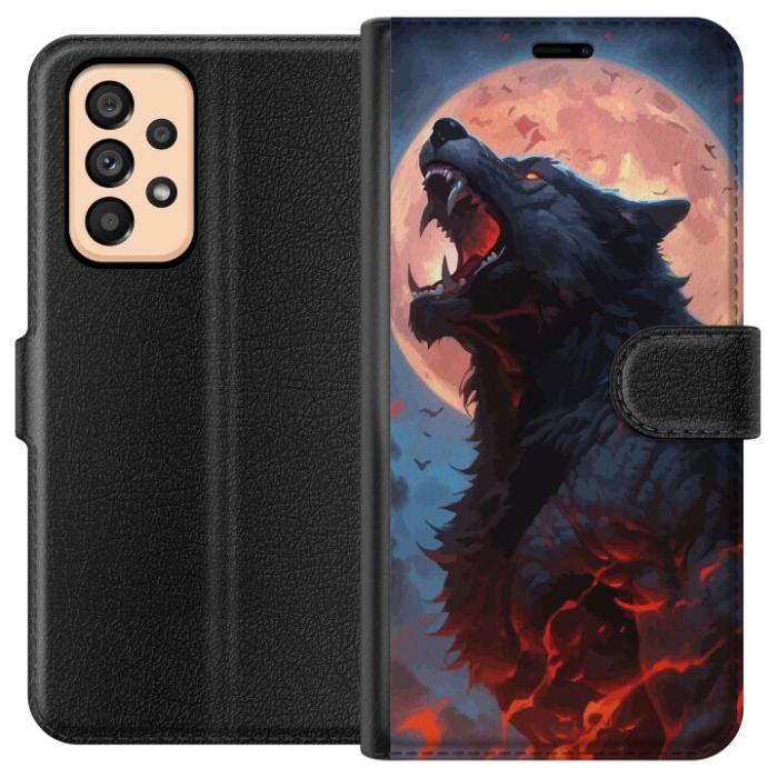 iSecrets - Plånboksfodral till Samsung Galaxy A53 5G med Ylande varg