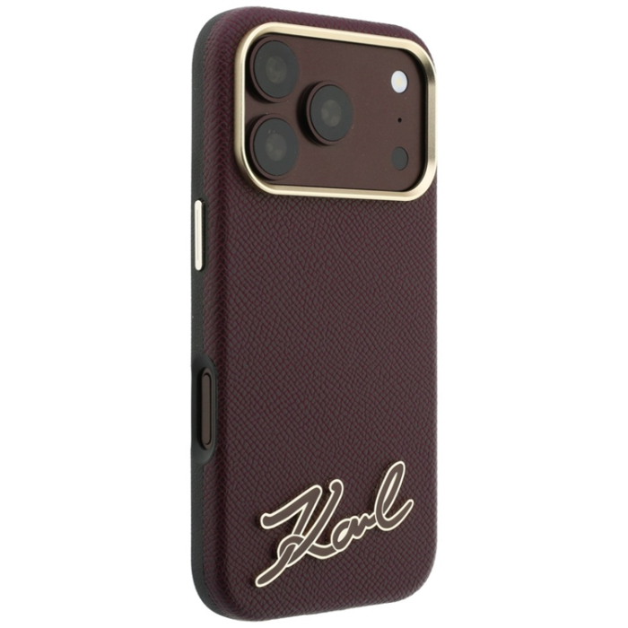 KARL LAGERFELD - Karl Lagerfeld Mobilskal För iPhone 18 Pro/17 Pro Magsafe Grained Resin