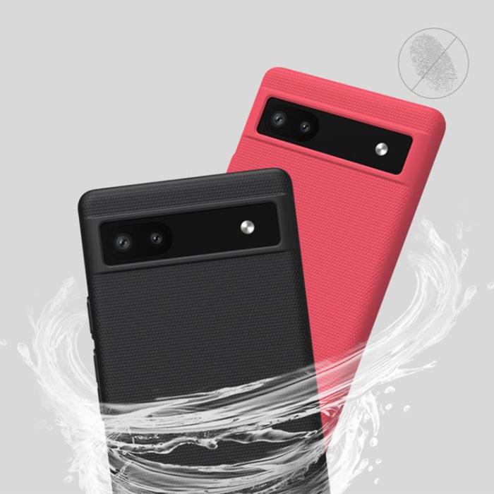 Nillkin - Nillkin Google Pixel 6a Mobilskal Super Frosted Shield - Svart