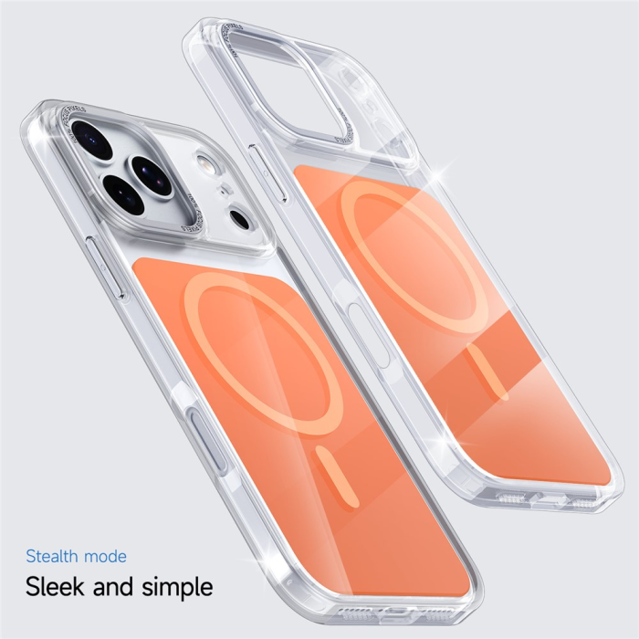 A-One Brand - iPhone 17 Pro Max Mobilskal MagSafe TPU Acrylic - Orange