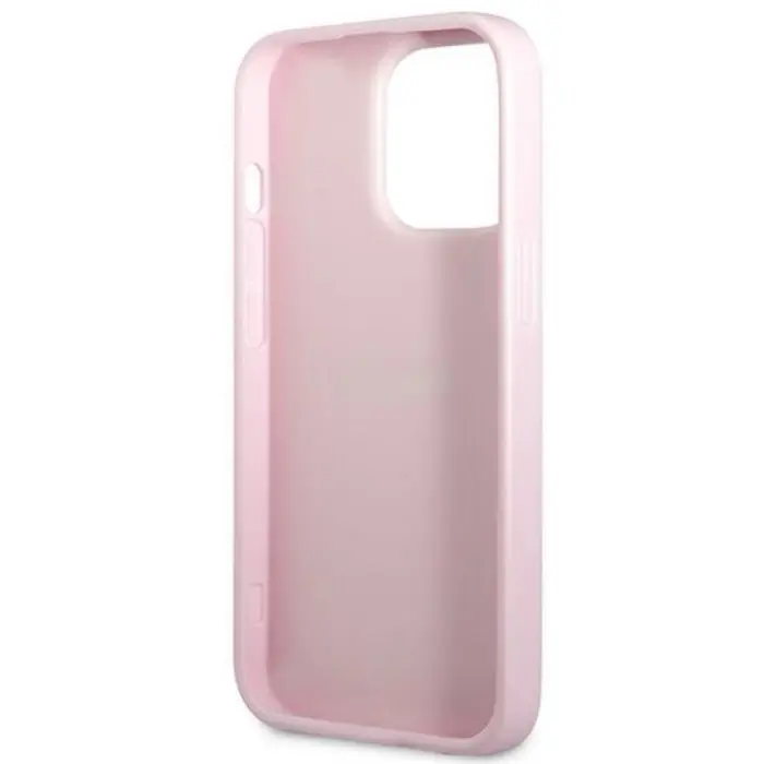 Guess - Guess iPhone 13 Pro Skal Saffiano Hot Stamp & Metal Logo - Lila