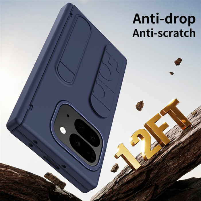 A-One Brand - Google Pixel 10 Pro Fold Mobilskal Wristband Kickstand - Blå