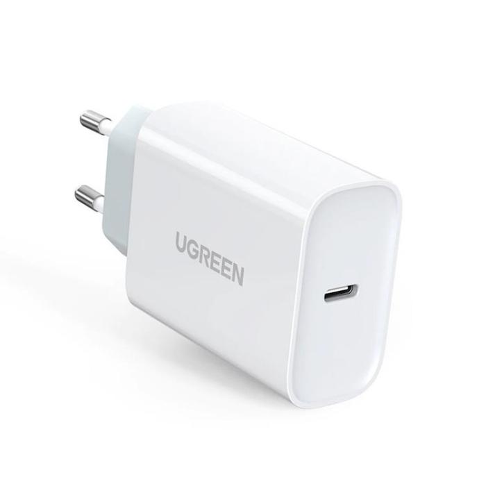 UTGATT5 - Ugreen Väggladdare 30W Typ-C Till USB Typ-C Kabel 2m - Vit