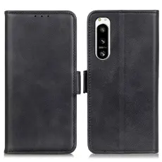 A-One Brand - Sony Xperia 5 IV Pl&aring;nboksfodral PU L&auml;der - Svart