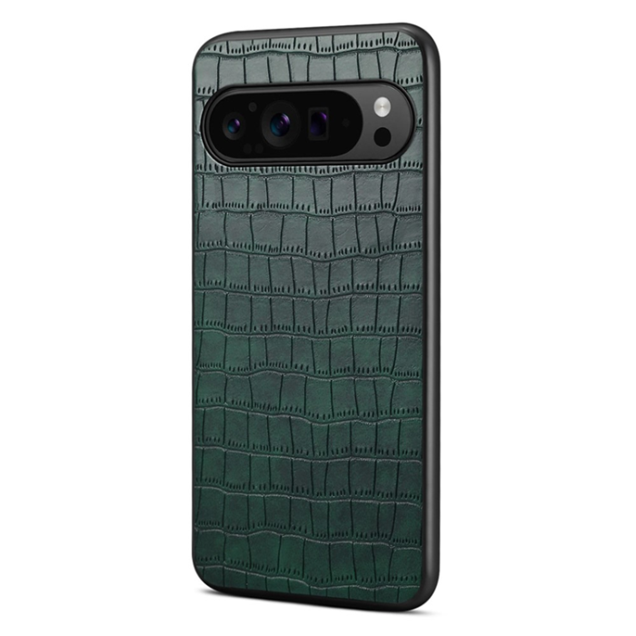 A-One Brand - Google Pixel 10/10 Pro Mobilskal Crocodile Texture  - Grön