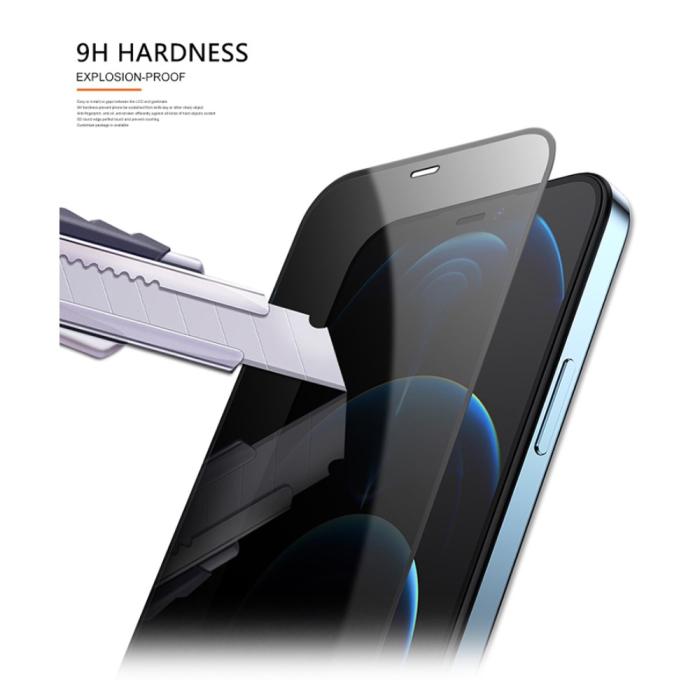 Mocolo - MOCOLO Privacy Härdat Glas Skärmskydd iPhone 13 & 13 Pro - Svart