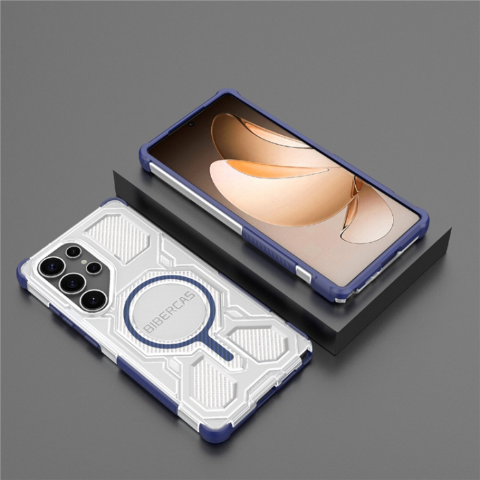 A-One Brand - BIBERCAS Galaxy S25 Ultra Mobilskal MagSafe J-16 Transparent