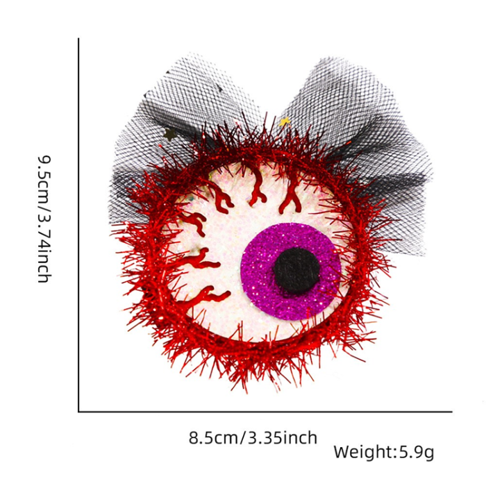 OEM - 5Pcs Halloween Costume Hårspännen Nät - Eyeball