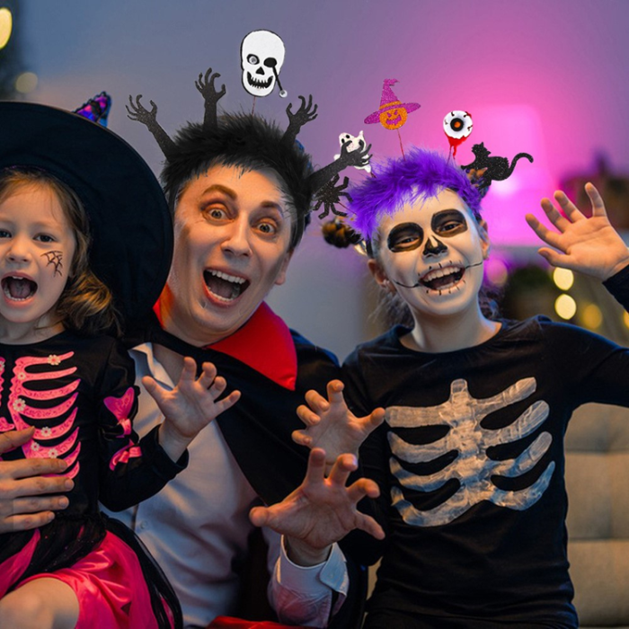 OEM - Halloween Hårband Pumpa Spindel Skelett - Spindel+Katt