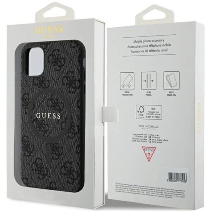 Guess - Guess iPhone 11/XR Mobilskal Magsafe Collection - Svart