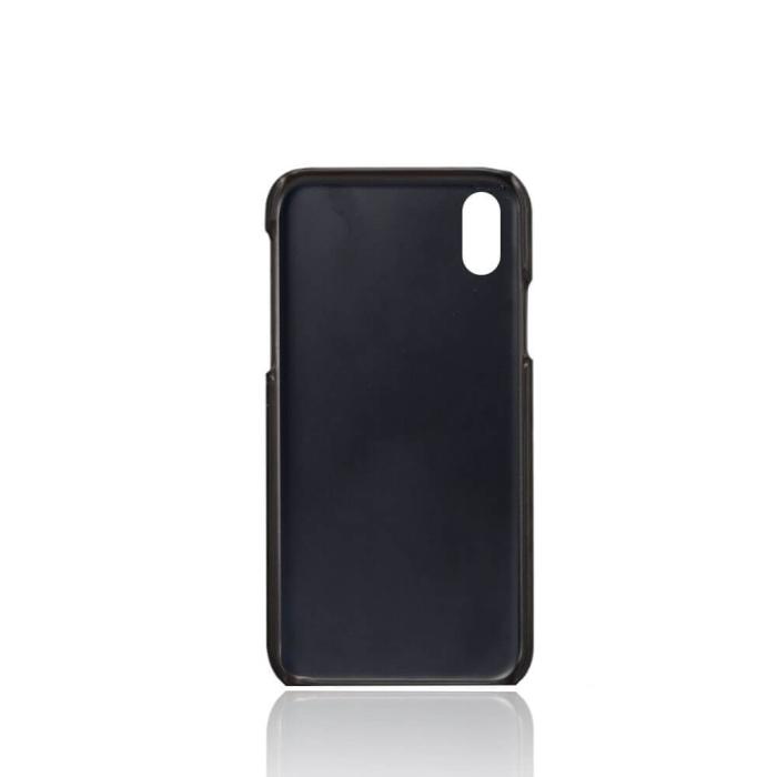 OEM - Retro Mobilskal med Kortplatser till iPhone Xs Max - Svart