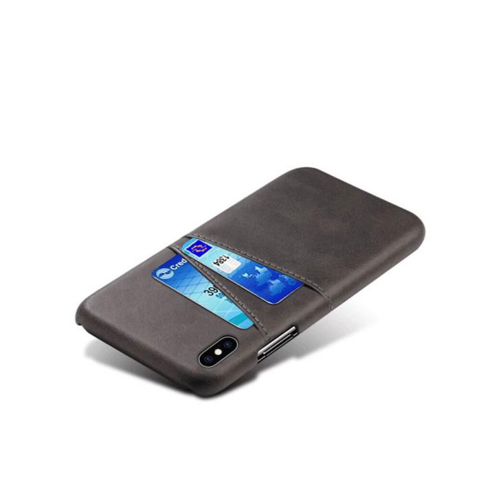OEM - Retro Mobilskal med Kortplatser till iPhone Xs Max - Svart