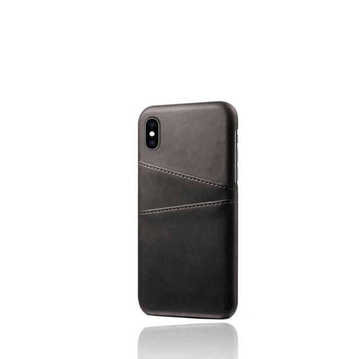 OEM - Retro Mobilskal med Kortplatser till iPhone Xs Max - Svart