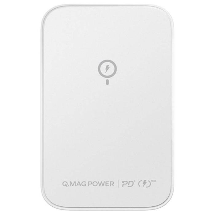 UTGATT1 - Momax Magsafe Magnetisk Trådlös Powerbank 5000 mAh - Vit