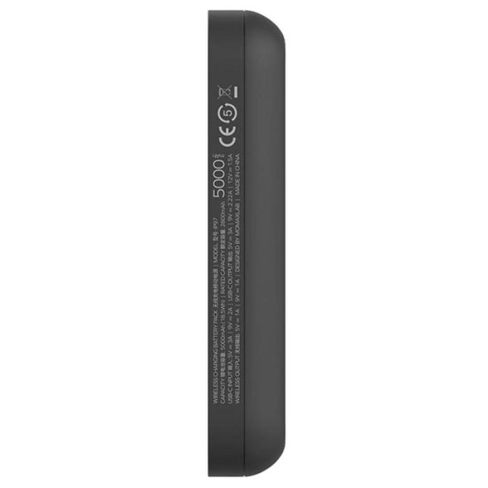 Momax - Momax Magsafe Magnetisk Trådlös Powerbank 5000 mAh - Svart