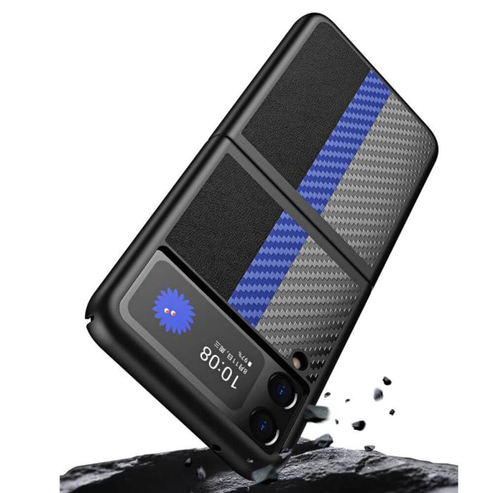 A-One Brand - Carbon mobilskal till Samsung Galaxy Z Flip 3 - Röd