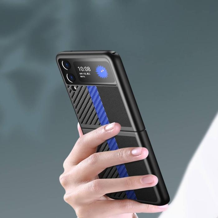 A-One Brand - Carbon mobilskal till Samsung Galaxy Z Flip 3 - Röd