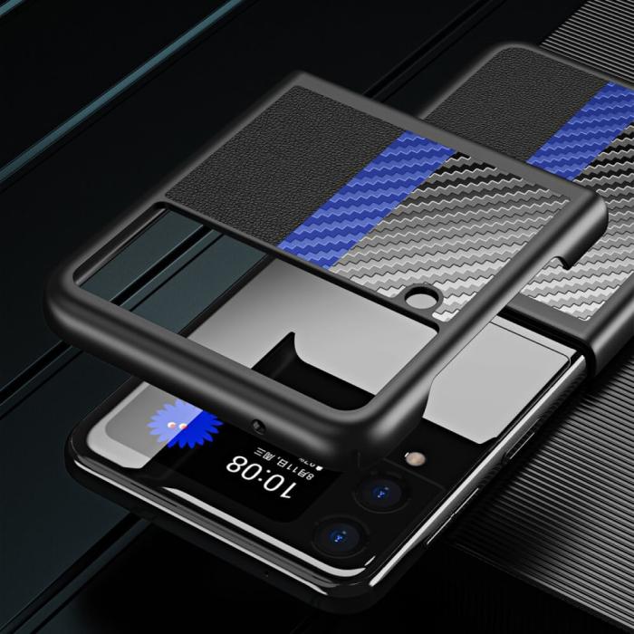 A-One Brand - Carbon mobilskal till Samsung Galaxy Z Flip 3 - Röd