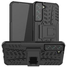 OEM - Tire Texture Kickstand Skal Galaxy S22 5G - Svart