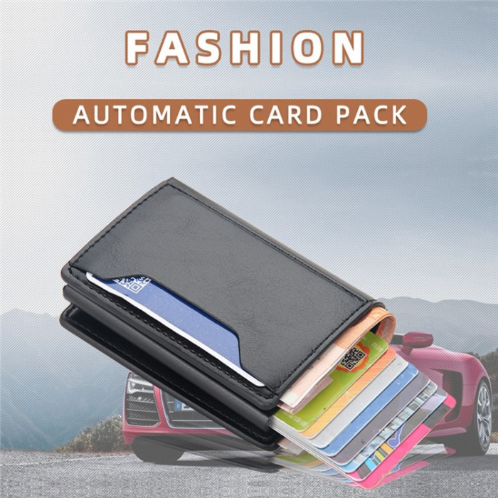 BAELLERRY - BAELLERRY Korthållare RFID K9140 Automatic Pop Up - Svart