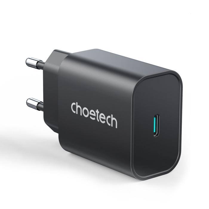 UTGATT1 - Choetech Fast USB-C Laddare 25W PPS PD - Svart