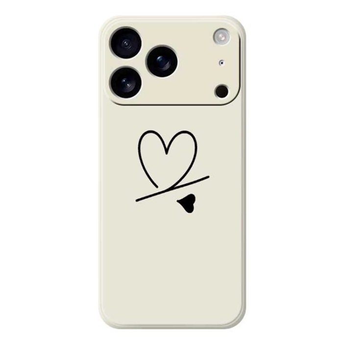 A-One Brand - iPhone 17 Pro Max Mobilskal Love Pattern Printing Straight