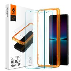 Spigen - Spigen [2-Pack] Sony Xperia 1 VI Härdat Glas Skärmskydd ALM Tr