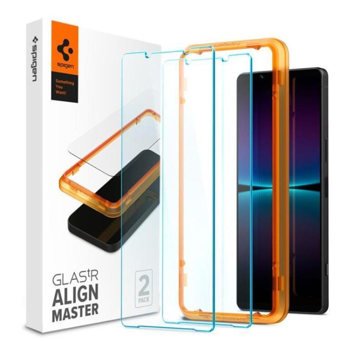 Spigen - Spigen [2-Pack] Sony Xperia 1 VI Härdat Glas Skärmskydd ALM Tr