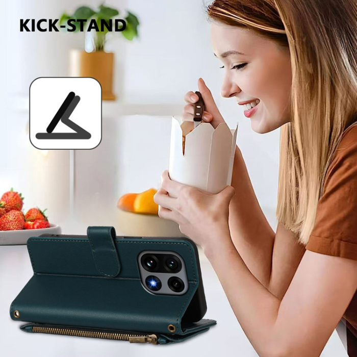 A-One Brand - OnePlus 15 Konstläder Plånboksfodral Butterfly Floral Imprint Zipper