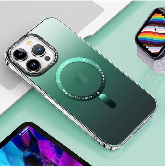 OEM - iPhone 14 Pro Max Mobilskal Magsafe Gradient - Grön