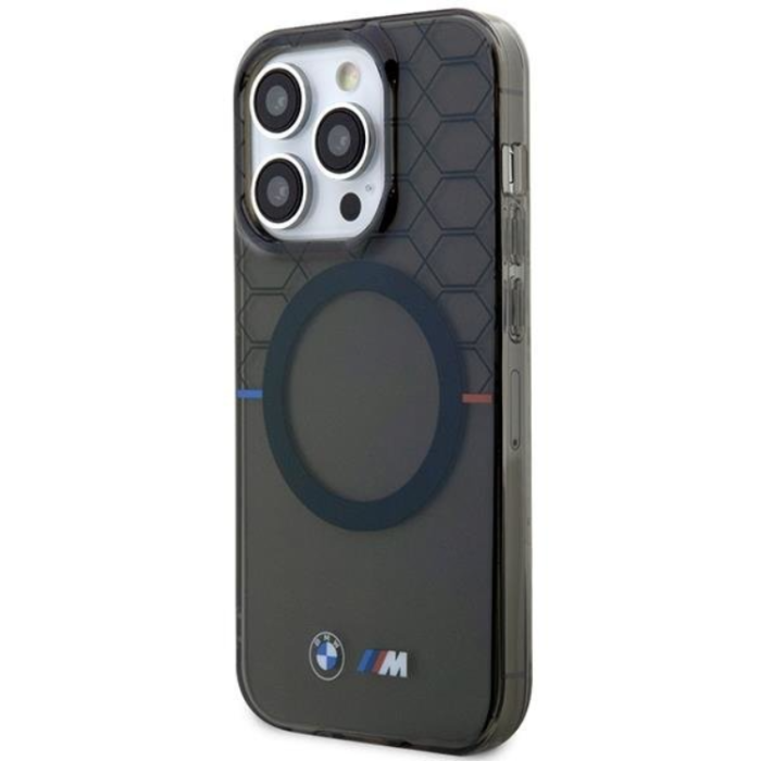 BMW - BMW iPhone 14 Pro Max Mobilskal Magsafe Pattern - Grå