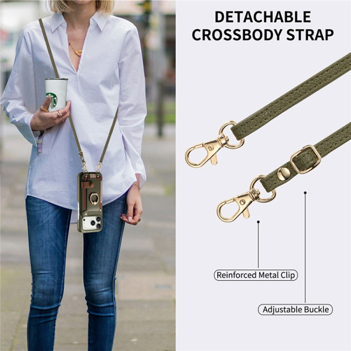 A-One Brand - iPhone 17 Pro Max Mobilskal med Korthållare Ring Kickstand