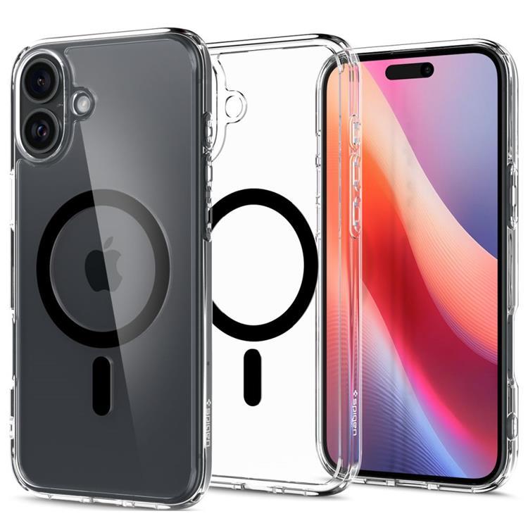 Spigen iPhone 16 Mobilskal MagSafe Ultra Hybrid - Svart | 2353 | AlltMobil