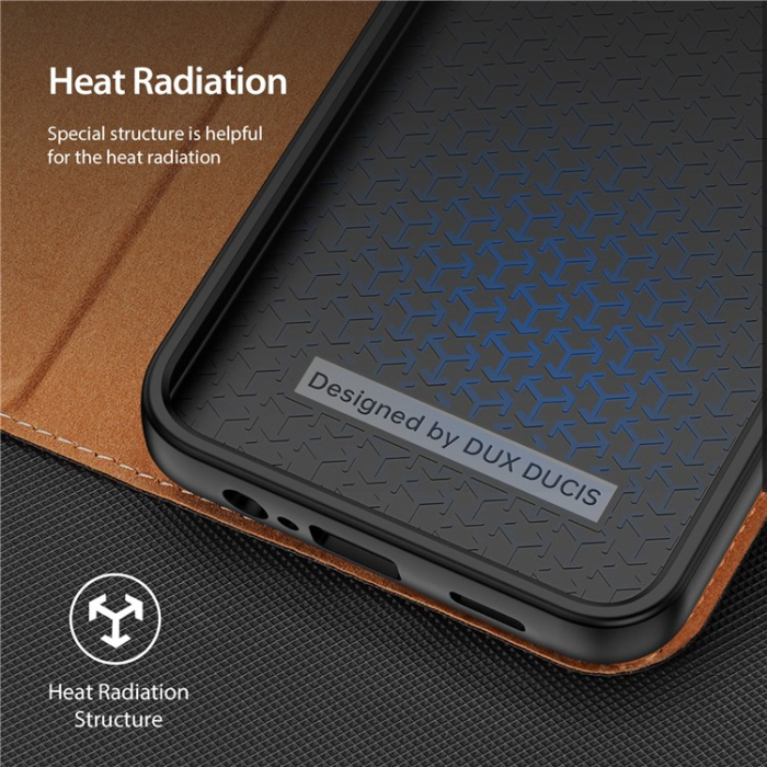 Dux Ducis - Dux Ducis Galaxy A34 5G Plånboksfodral Skin X2 - Brun